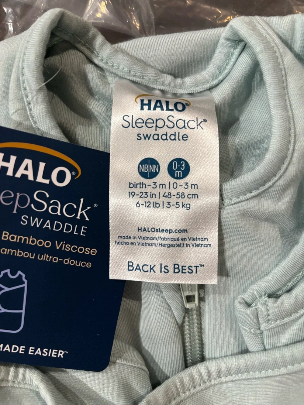 Halo SleepSack Swaddle - Light Mint